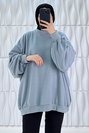 Salaş Sweat Tunik - Gri